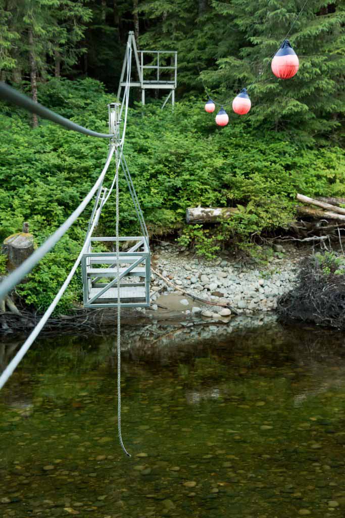 Cable Car Across Nahwatti River on the North Coast Trail