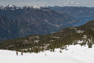Rick and Phil descending from Rodgers Ridge, northwest