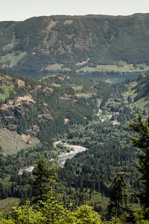 Comox Lake, viewed from Mount Ginger Goodwin