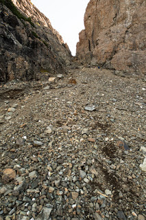 long choss gully which leads to H'Kusam's Ridge