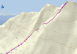 Springer Peak Map and GPS route