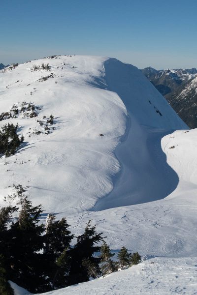 the shadows begin to creep across the landscape pm Adder Mountain