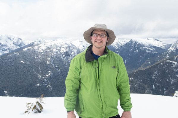 Phil on the summit of Mount Flannigan; Strathcona Park Vancouver Island